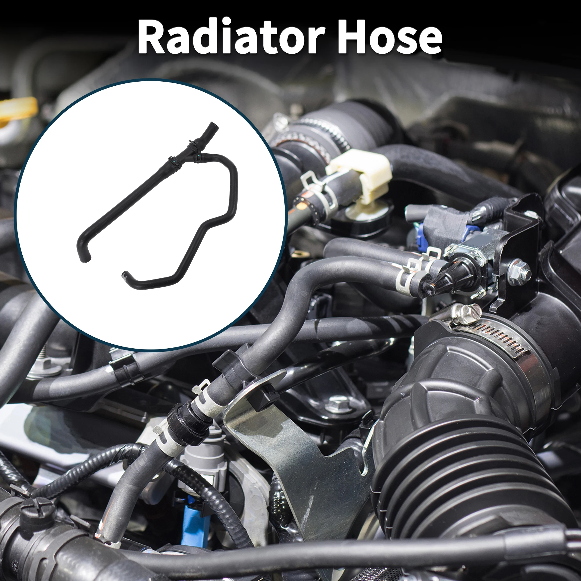 

UXCELL Radiator Hose for Porsche Panamera 2010-2012 No.94810605124 Rubber Coolant Pipe