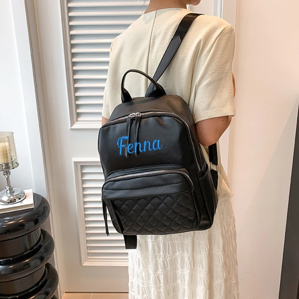 Personalized Customized Women's Backpack, New Fashionable Commuting Bag, Travel Backpack, Embroidered Student Backpack