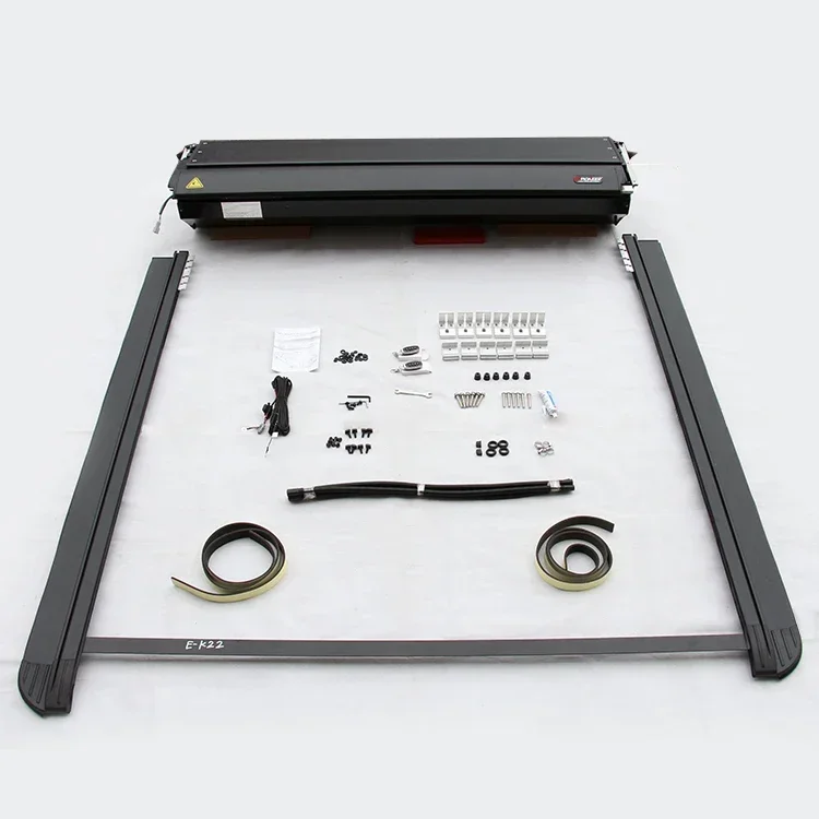 

2025 Hot Sell Aluminum Hard Retractable Pickup Truck Bed Cover Electric Cover for Ford Ranger Black Soft Type