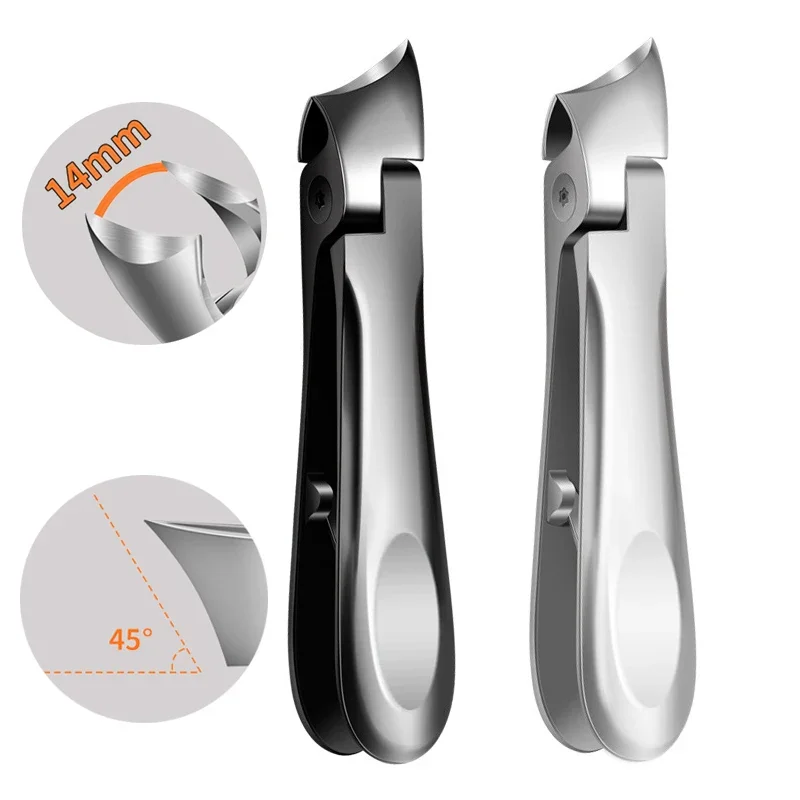 New Design Large Opening Cowhorn Nail Clippers Oblique Mouth Nail Clippers Stainless Steel Nail Clipper Cutter Tool