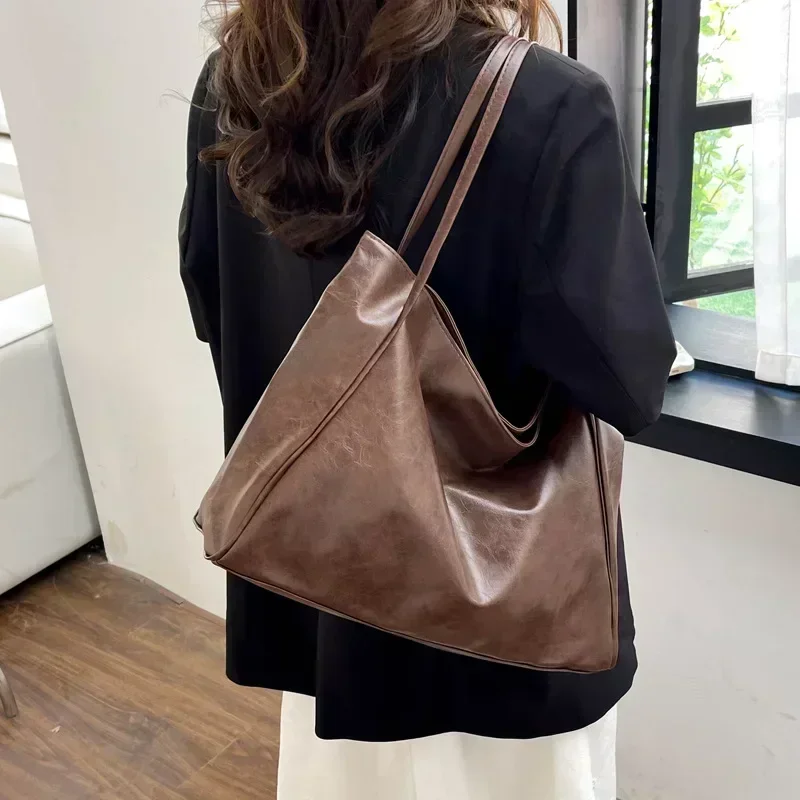 fashion Handbag casual Shoulder Bag 2023 Summer New Bag Women retro Trend Large Capacity Tote Bag Female image 4