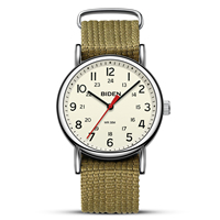 BIDEN Men's Fashion Sports Watch 38mm Neutral Analog Watch Nylon Strap-Simple Design-Waterproof-Suitable for both Men and Women