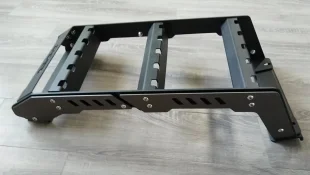 Roof Rack Cargo Basket with Rear Ladder & Side Window Armor Protector, Manganese Steel for Toyota Land Cruiser LC250 2024+