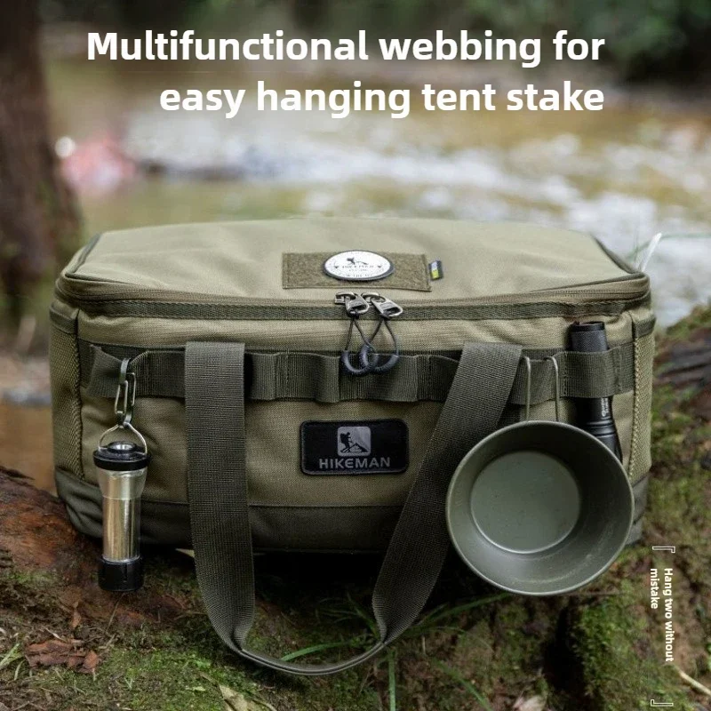 Multifunctional Outdoor Equipment Portable Storage Bag Camping Sundries Bag Thickened Wear-resistant and Anti-collision