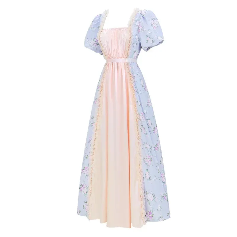 

Средневековое викторианское элегантное бальное платье, женское чайное платье с высокой талией, сценическое представление, костюм на Хэллоуин, 5ftu 5ftu^