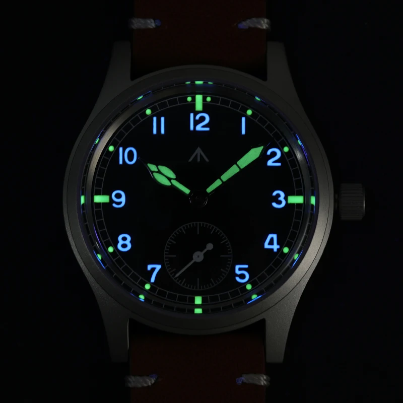 Militado D12 Orologi militari da uomo VD78 Movimento al quarzo C3 Orologi da polso in stile militare aeronautico con cristallo di zaffiro super luminoso