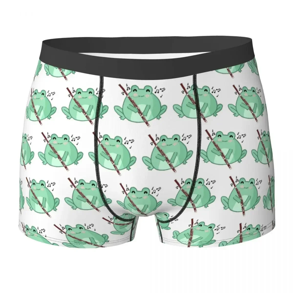 

Boxer Underpants Shorts Bassoon Frog Panties Men's Ventilate Underwear for Homme Man Boyfriend Gifts