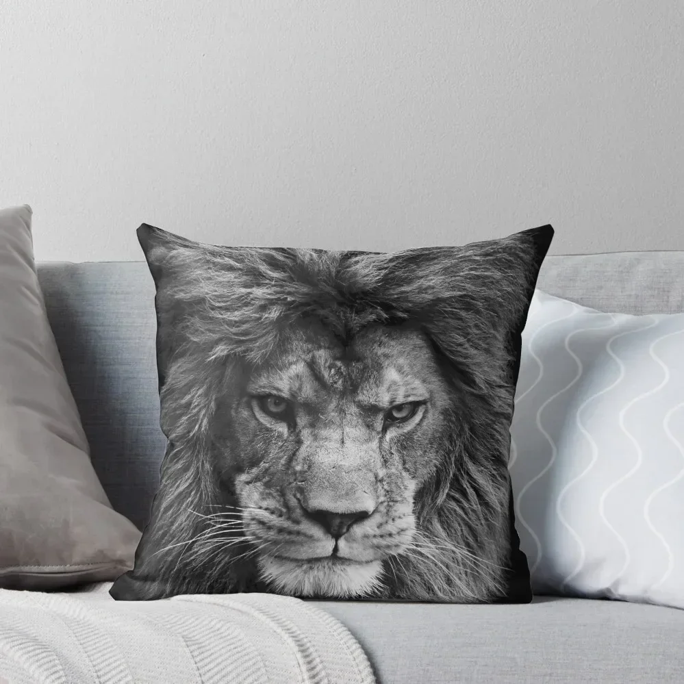 Black and white lion Throw Pillow christmas ornaments 2025 Sofa Cushion ornamental pillows pillowcases for sofa cushions pillow