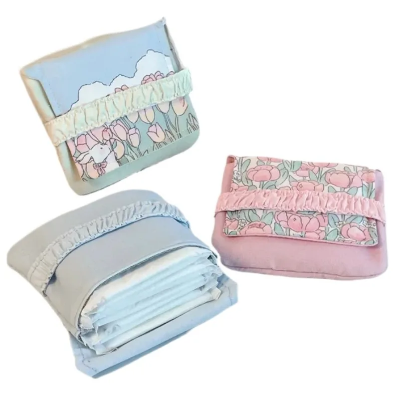 

Sanitary Napkin Towel Pads Storage Bag for Girls Portable ID Credit Cards Holder Case Bag Organizer Earphone Lipsticks Bags