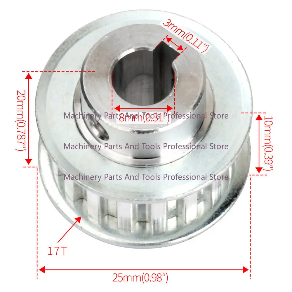 LatheTiming Belt Pulley/Motor Pulley/Countershaft Drive PulleyS for CJ0618&C2 view 4