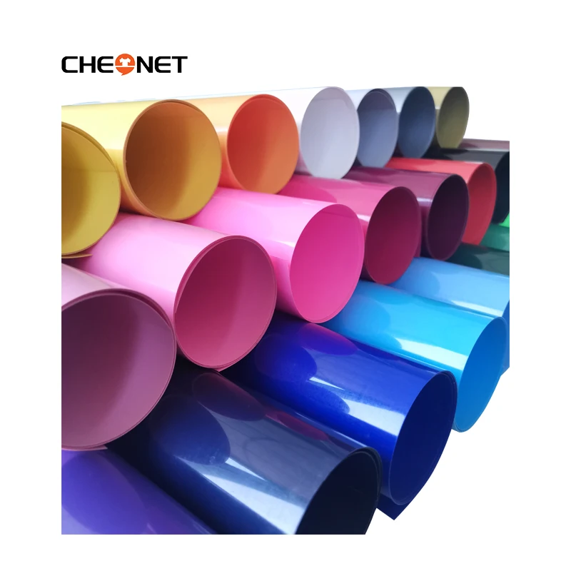 CHEONET HTV ---12"x40"/30.5cmx100cm ECO PU Heat Transfer Vinyl With Sticky Back T-shirt Iron On HTV Film Pattern Press DIY Craft