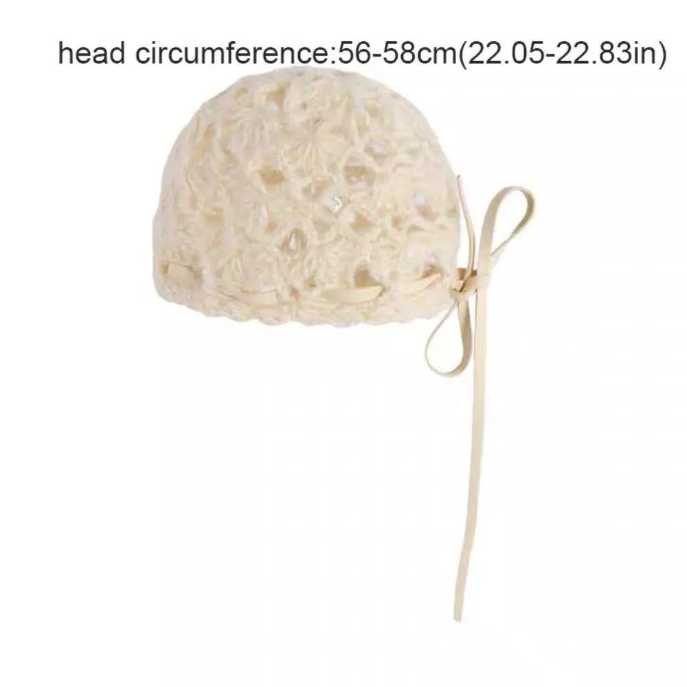 الحلو القوس الكروشيه الجوف محبوك قبعة البوهيمي نمط مربوطة متماسكة بيني الجوف خارج الكورية نسج قبعة في الهواء الطلق