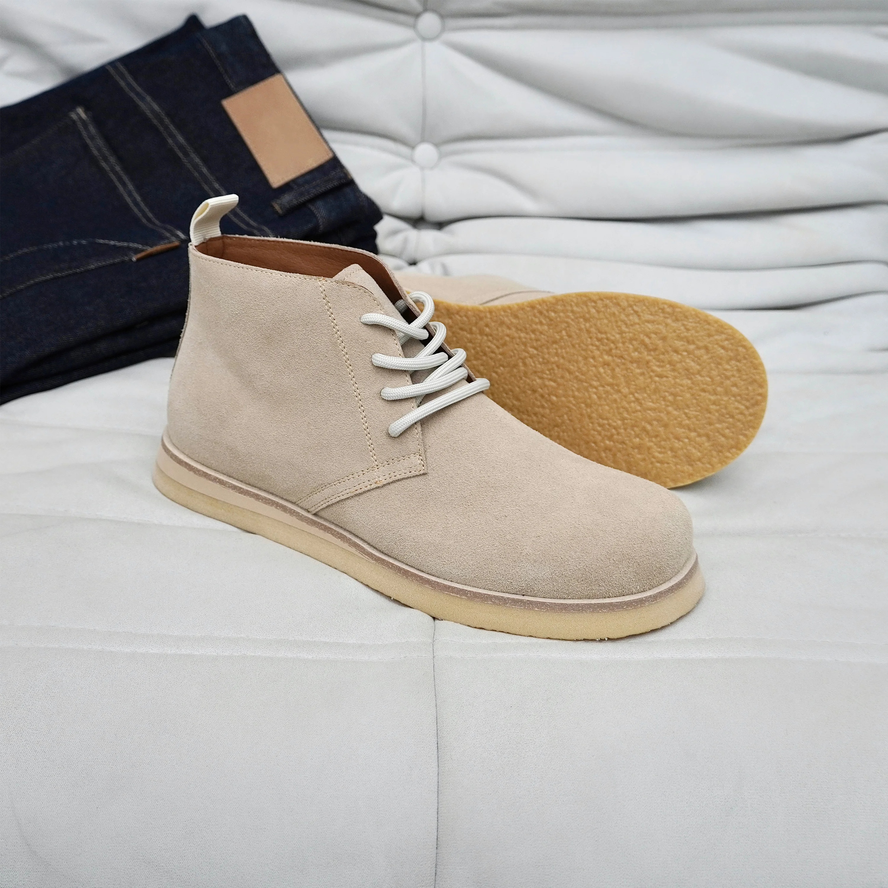 

RiNe, осенне-зимние мужские ботинки из натуральной кожи Briti Sle Work oes, универсальные высокие сапоги или ретро до середины икры...