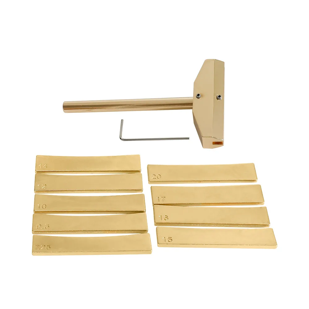 Guitar Bass Fret Press Caul&Radian Fret Inserts with Hexagon Wrench Fingerboard Pressing Tool Replacement Luthiers Tool