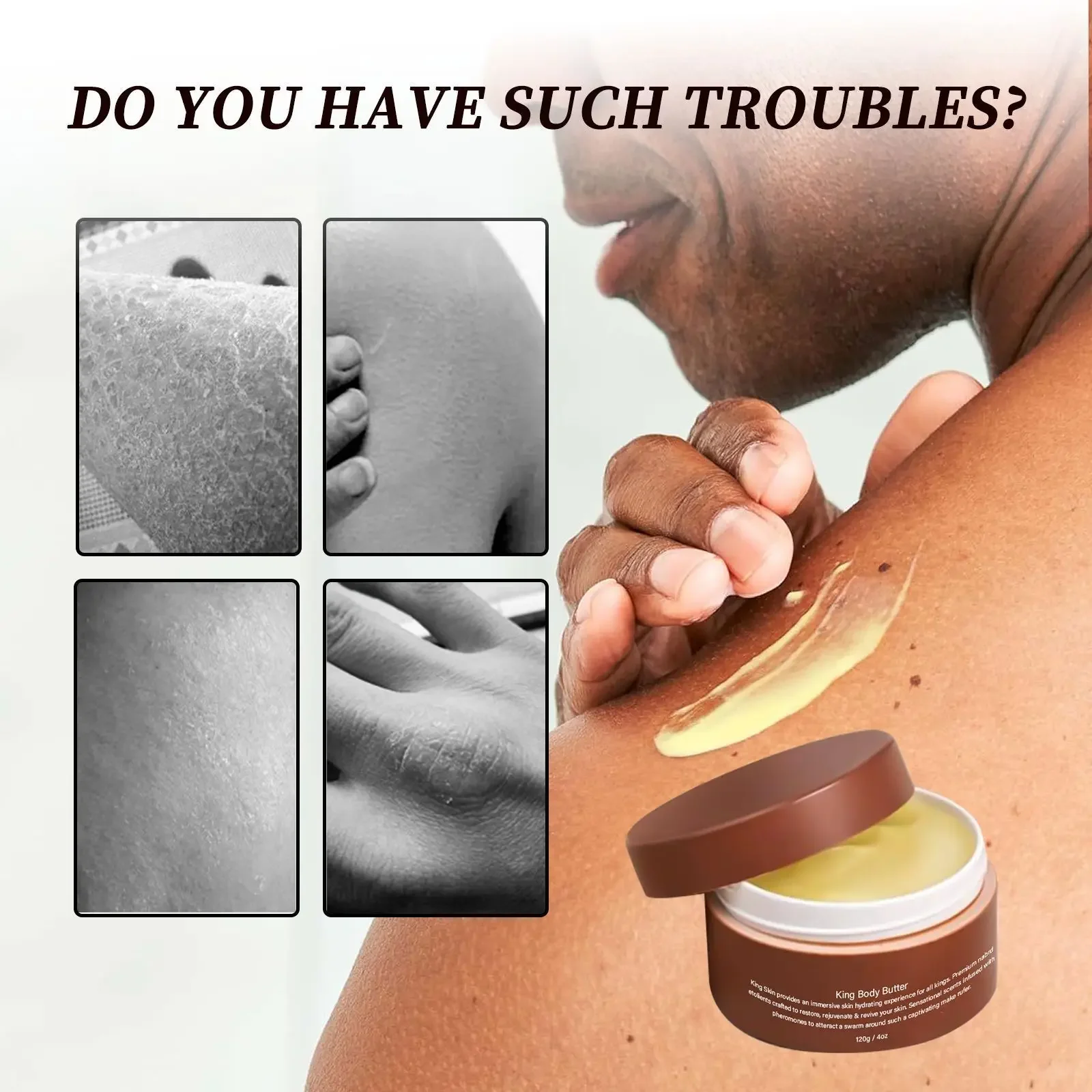 King Body Butter Colognus Moisturizing Cream: Deeply Moisturizes, Repairs Dry Skin | Skin Tightening and Hydrating Cream