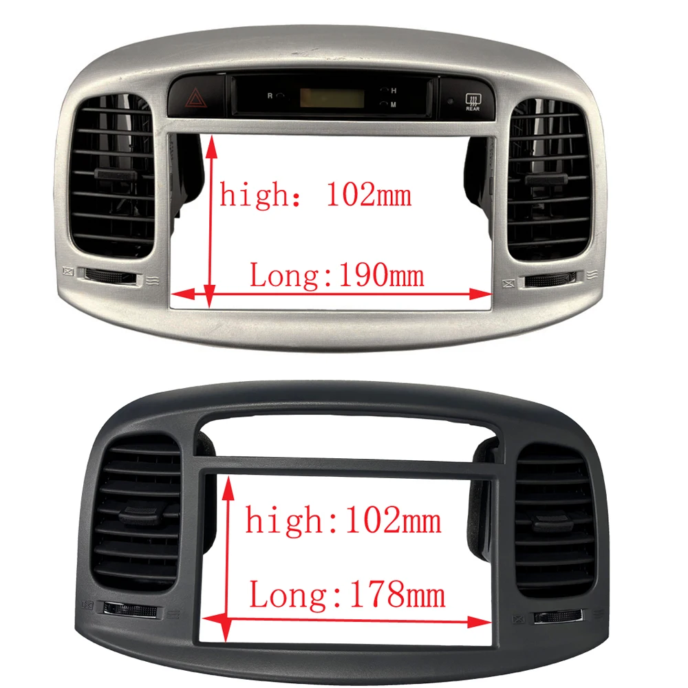 7 Inch Radio Frame for Original Vehicle Middle Dashboard Air Outlet Grill for Hyundai Accent Hatchback 2006-2011