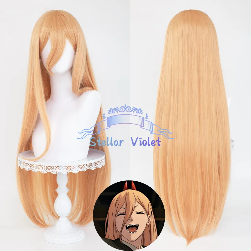 Reze شعر مستعار تأثيري مقاومة للحرارة أنيمي بالمنشار رجل ماكيما تأثيري تأثيري بيروكات صناعية Denji Power Himeno Mitaka Asa شعر مستعار الطرف