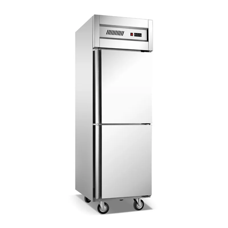 

Six doors, stainless steel, freezer, vertical