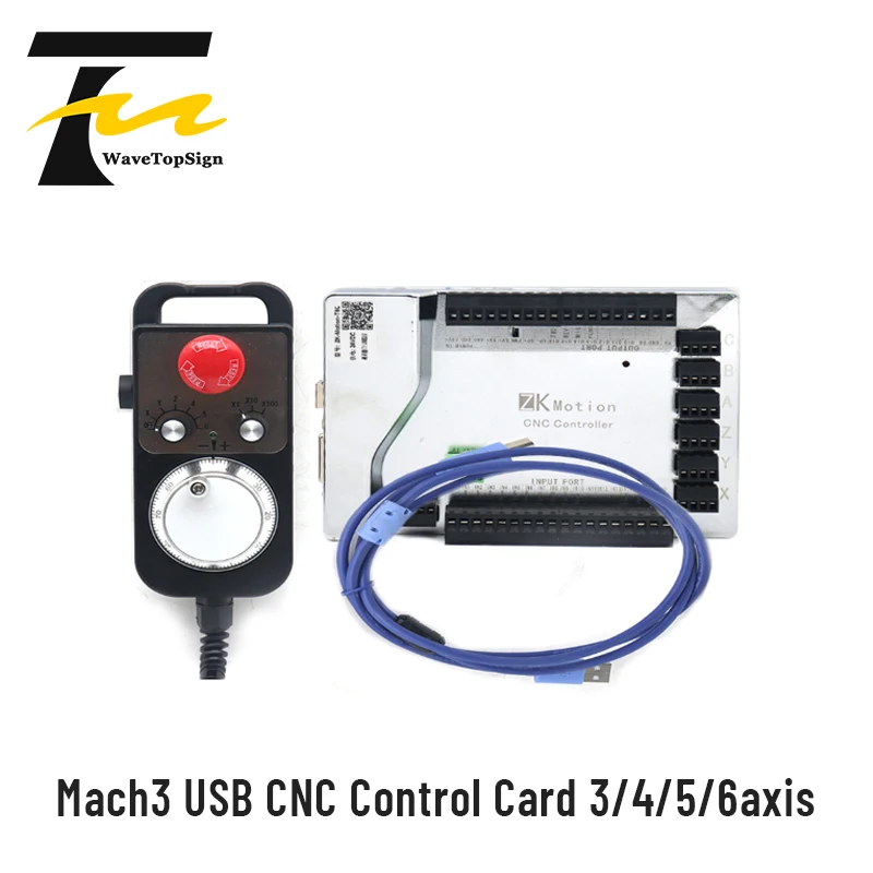 

WaveTopSign Mach3 USB CNC 3 4 5 6axis 5axis Engraving Locomotive Bed Interface Board Motion Control Card High-Speed Differential