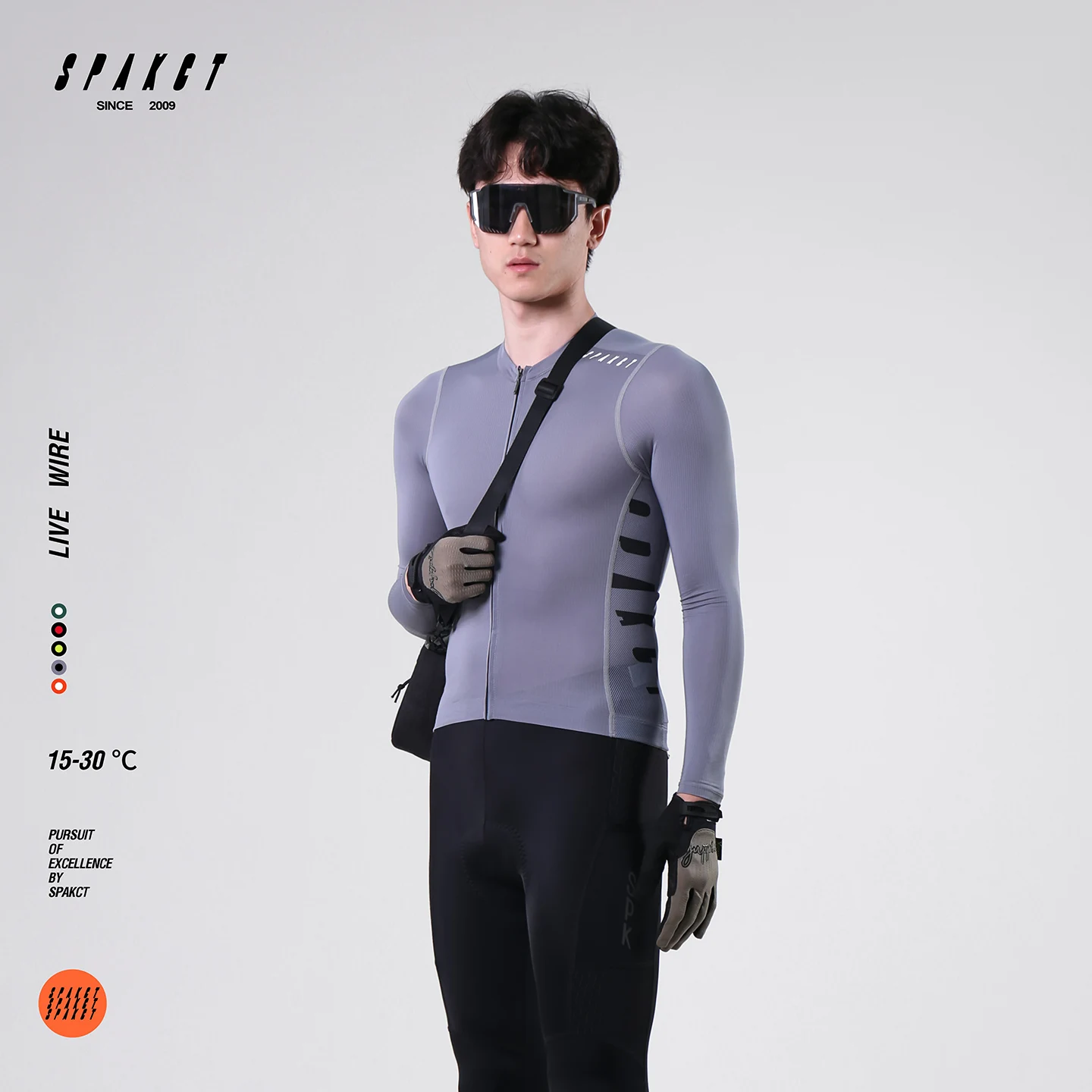 

SPAKCT 2025 Men's Cycling Jersey Quick-Drying Long-Sleeve Autumn Mountain & Road Bike ultra-lightweight breathab cycling