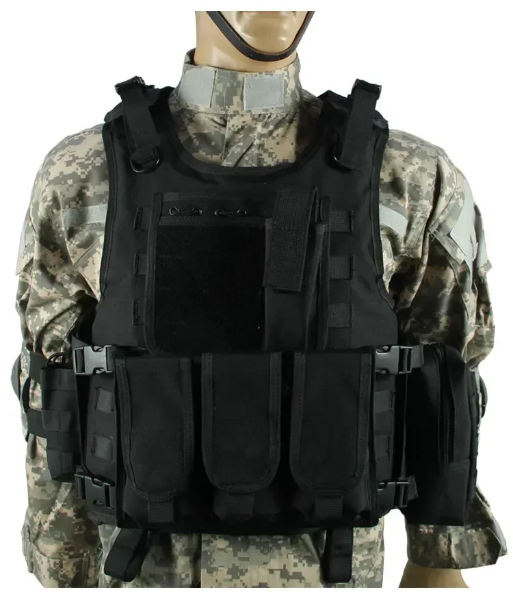 Amphibious tactical vest Outdoor training protective vest Human CS vest, SWAT duty accessory for use with molle