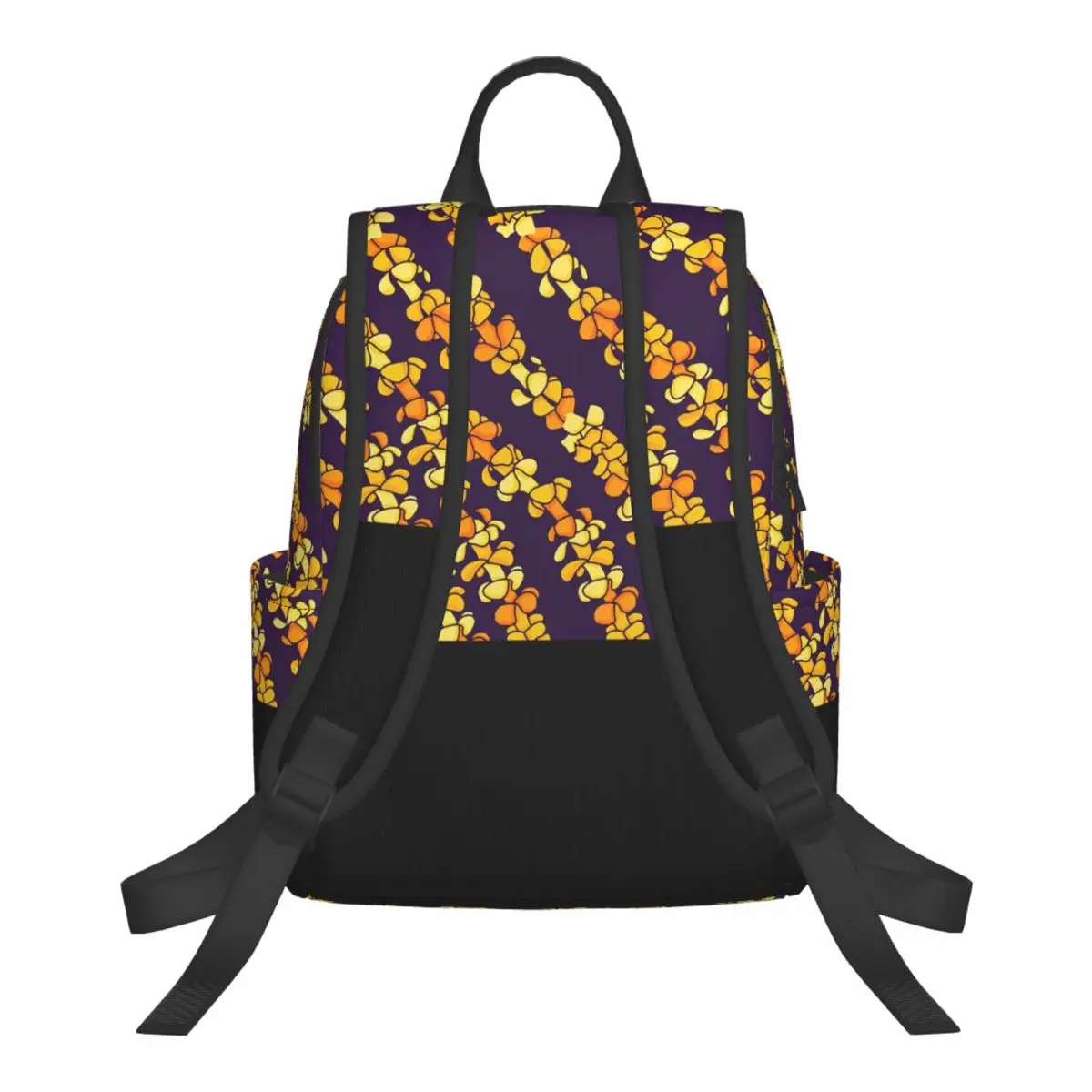 Puakenikeni Single Leis On Turquoise (2) Student Backpack School Bag Hiking Travel Daypack for Boys Girls Bookbag Shoulder Bags