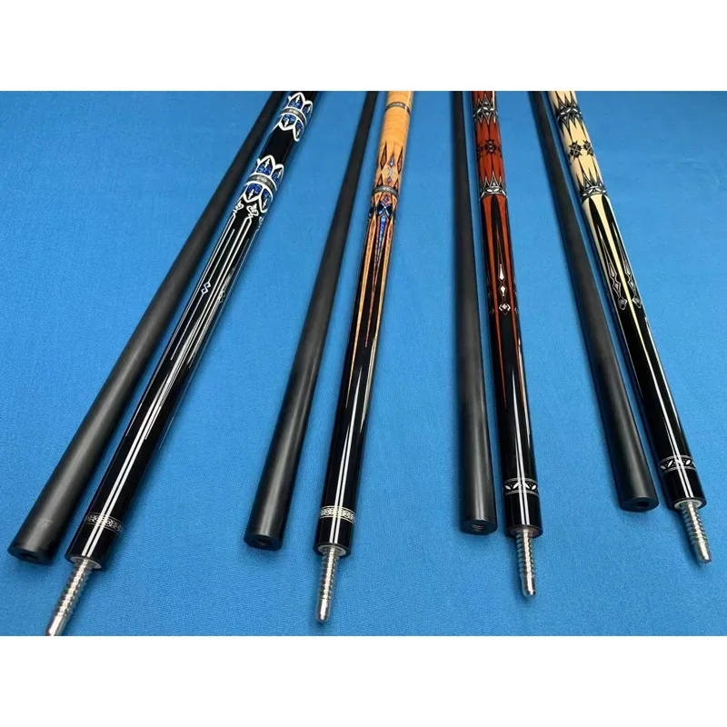 Top quality real carbon fiber 12.5mm tip, 1/2 Pool Billiard cue In Hot Sale