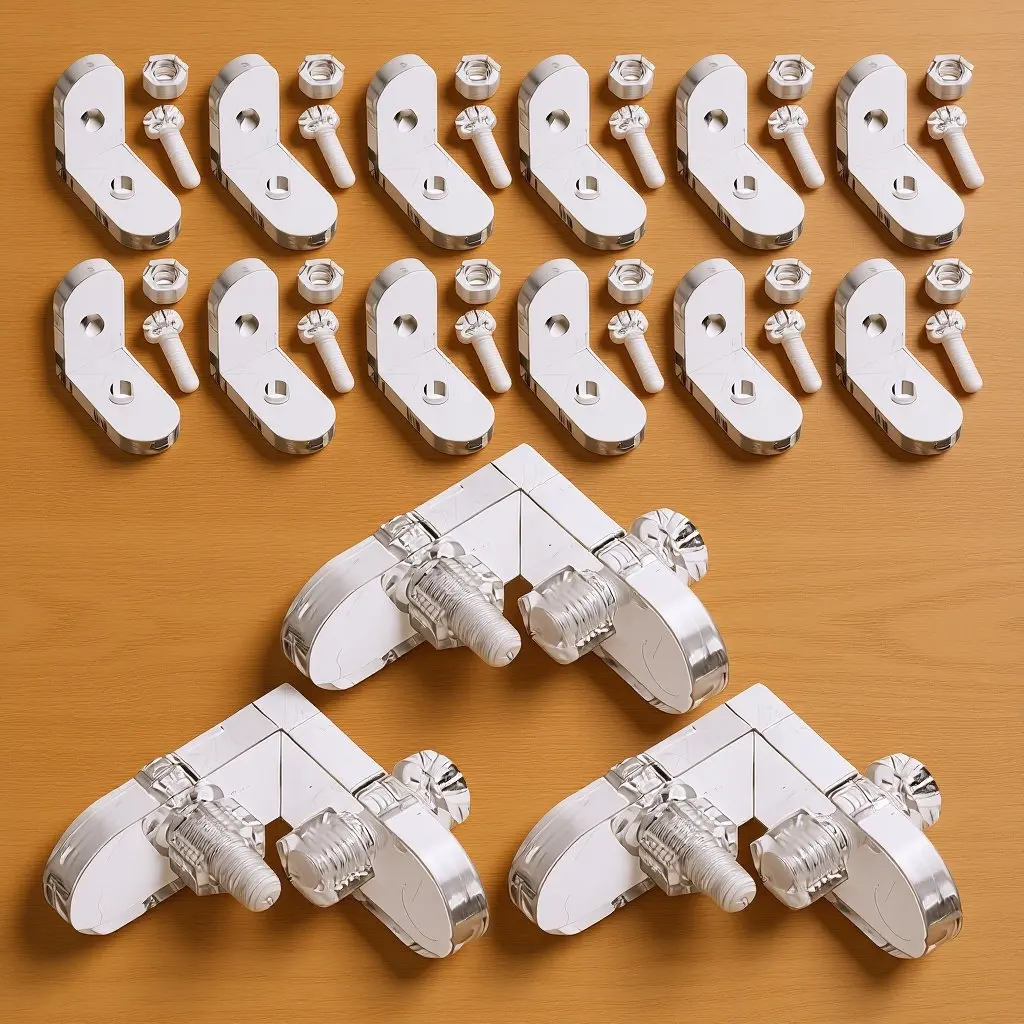 

15Pcs Transparent Acrylic L Corner Brackets for Display Boxes Acrylic Box Reinforcement Clear Corner Support Connectors