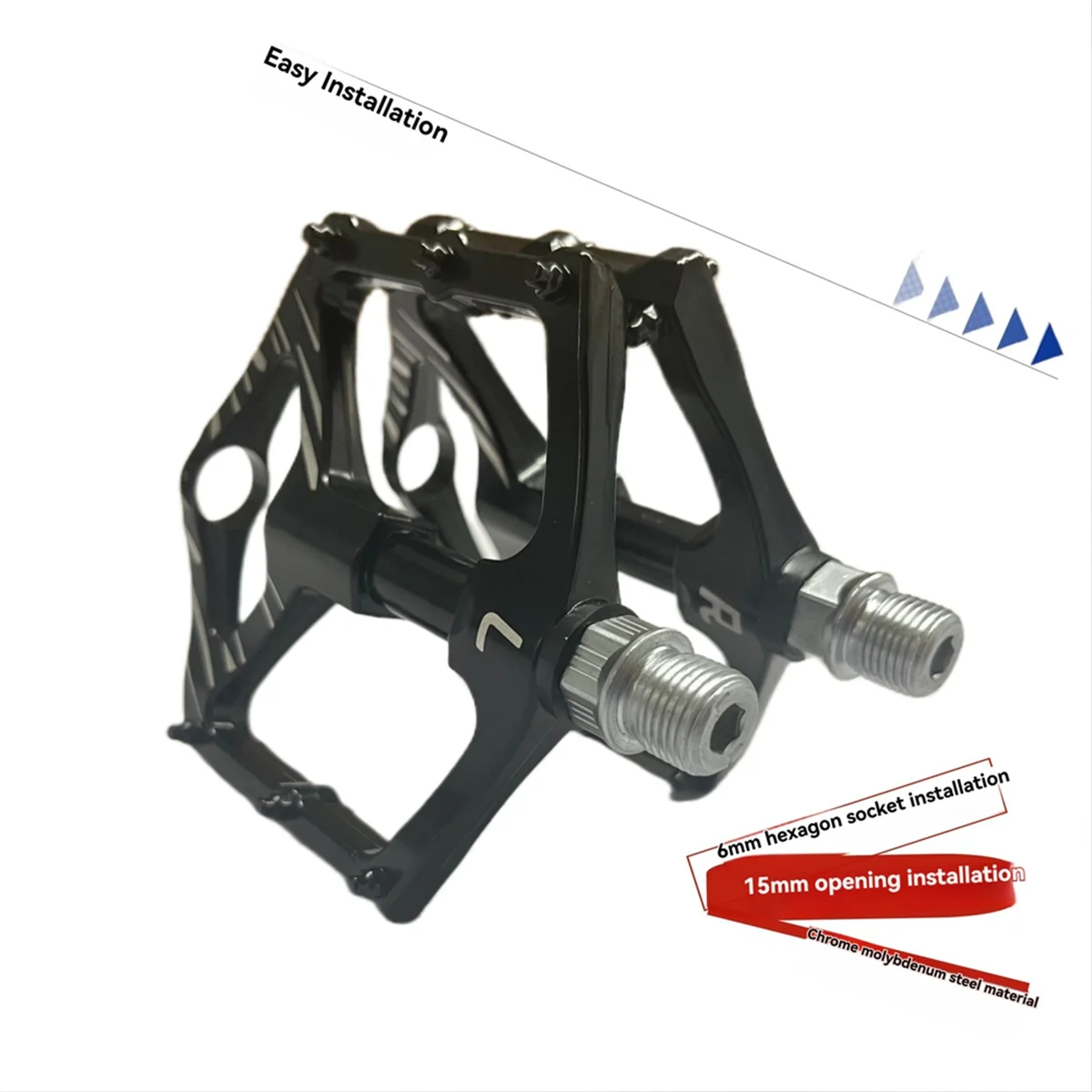 A72Z Ultralight Bicycle Pedals Road Bicycle Pedal Aluminum Alloy Anti-Skid Mountain Bicycle Pedal Bicycle Accessories