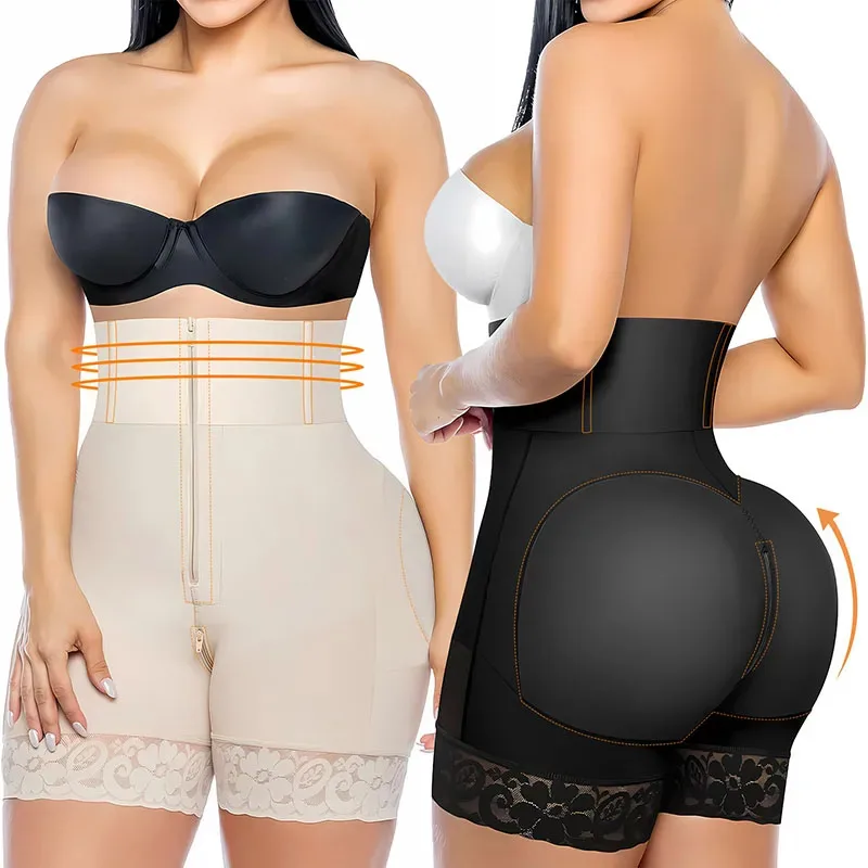 

Утягивающие трусики-шорты AfruliA с высокой компрессией, корректирующие фигуру, колумбийские фахасы, утягивающее белье, шорты для коррекции ягодиц