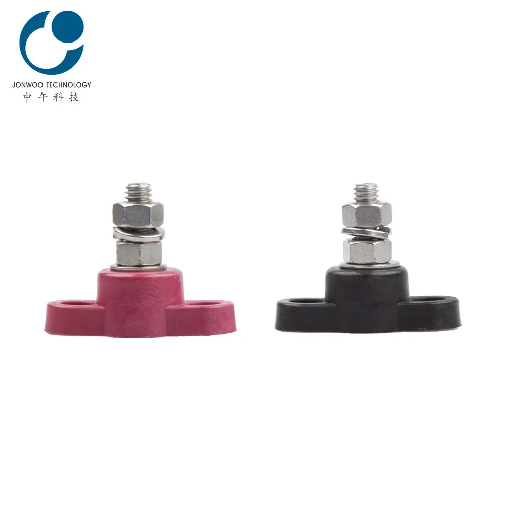 12-48V Automobile Ship Yacht Heavy Duty Single Wire Terminal Single Post Connection Screw Wiring Bolt 5/16 Wiring Post