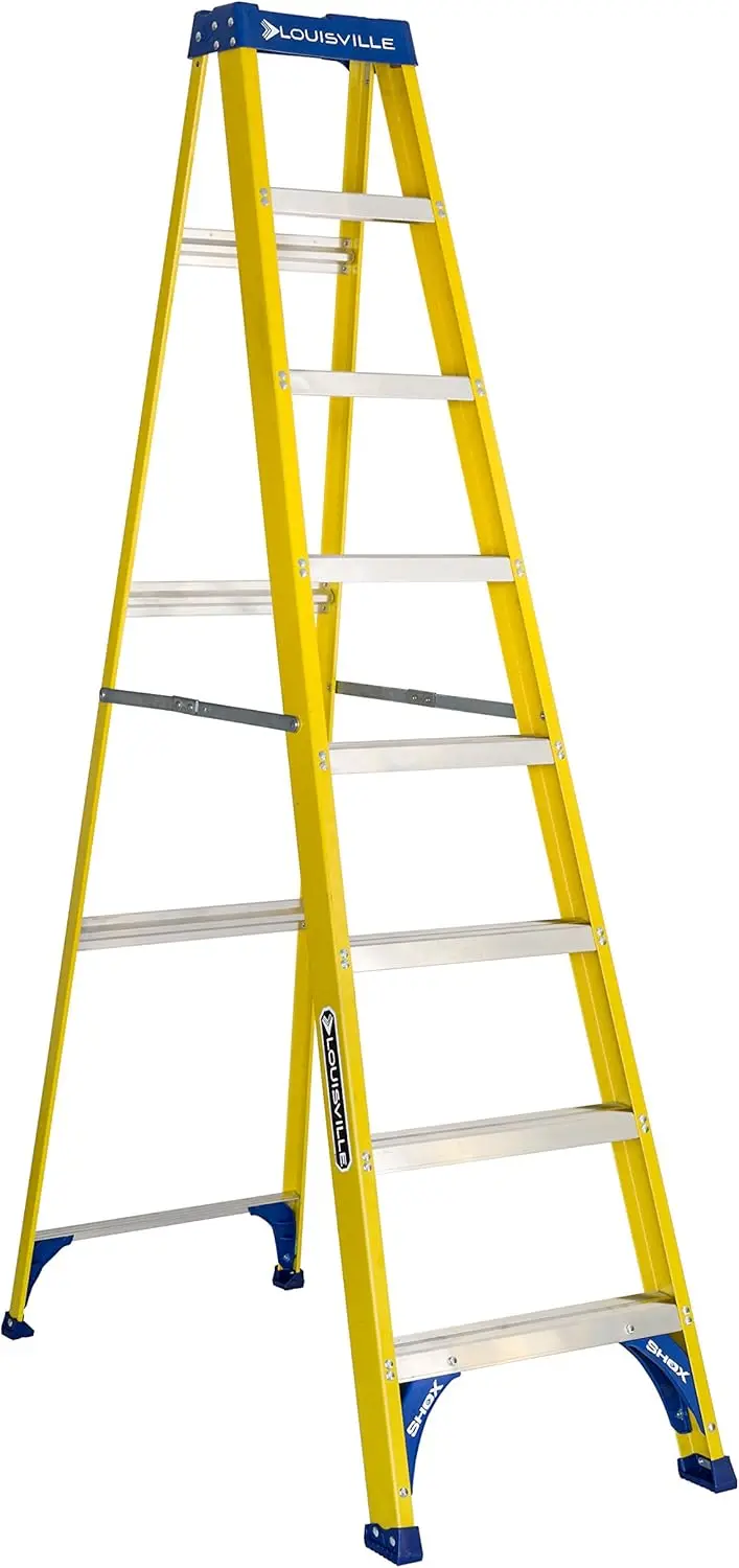 8 feet, Yellow，With its 250-Pound capacity, this 8-foot step ladder is made of superior quality fiberglass