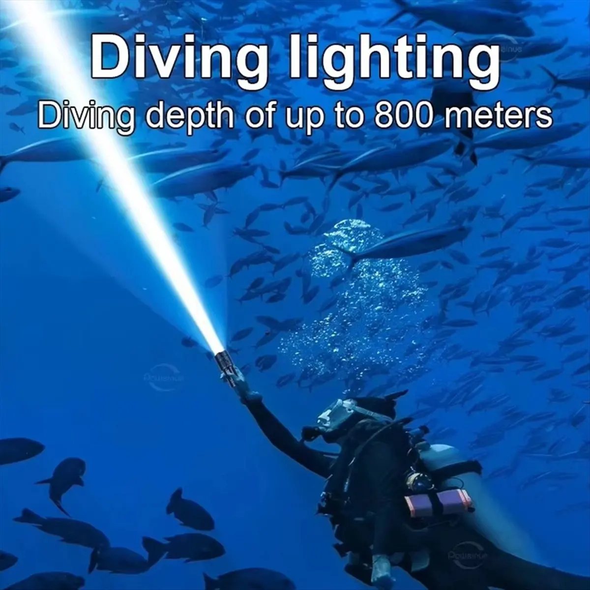 Upgrade Most Powerful XHP360 Professional Diving Flashlight Super Bright Underwater Lighting 800m Torch Waterproof Night