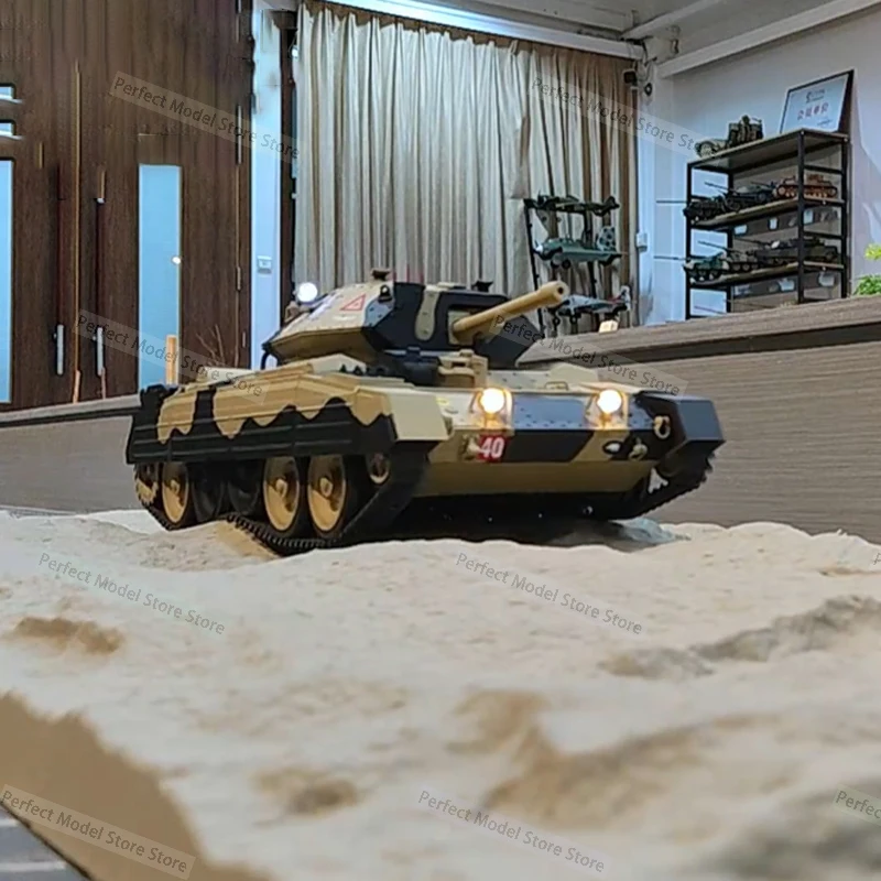 Coolbank 1:16 RC Tank UK Crusader Mk.III Model tank Combat Vehicle Light with Smoke Turret Rotation 360° Car Toys for Adult Boys