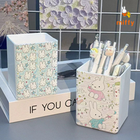 Cute Miffy Pen Holder Multi Functional Storage Box Desk Pen Organizer Creative Cartoon Desktop Decoration Anime Accessories Gift