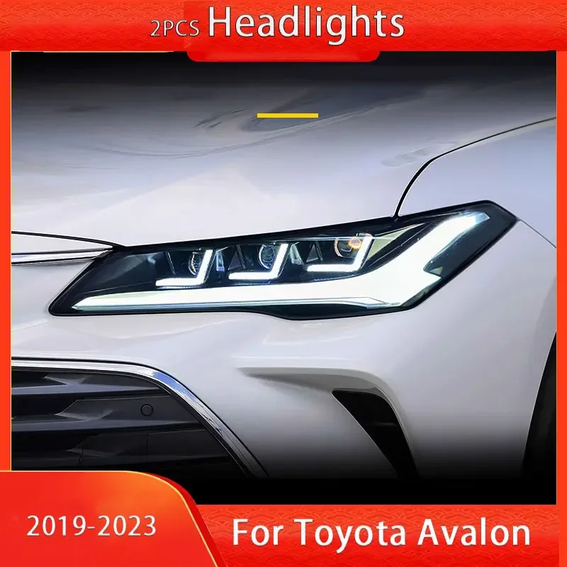 Car Headlights  for Toyota Avalon LED Headlight 2019-2024 Headlights Avalon DRL Turn Signal High Beam Angel Eye Projector Lens