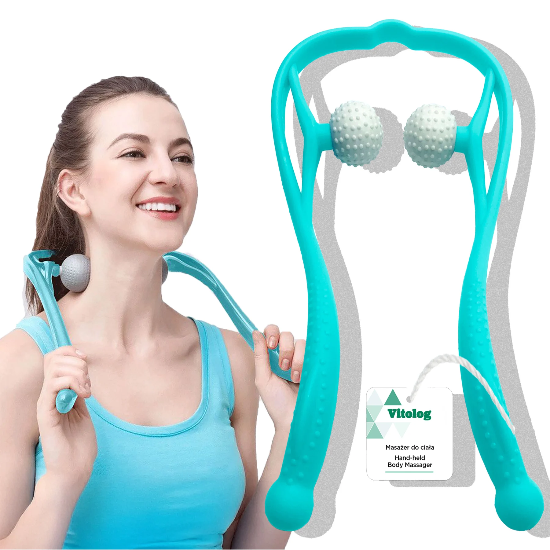 Collo Posteriore Collo Corpo Shiatsu Collo Collo Collo Massaggiatore Posteriore Regalo Professionale Fatto A Mano Rilassante Efficace-image