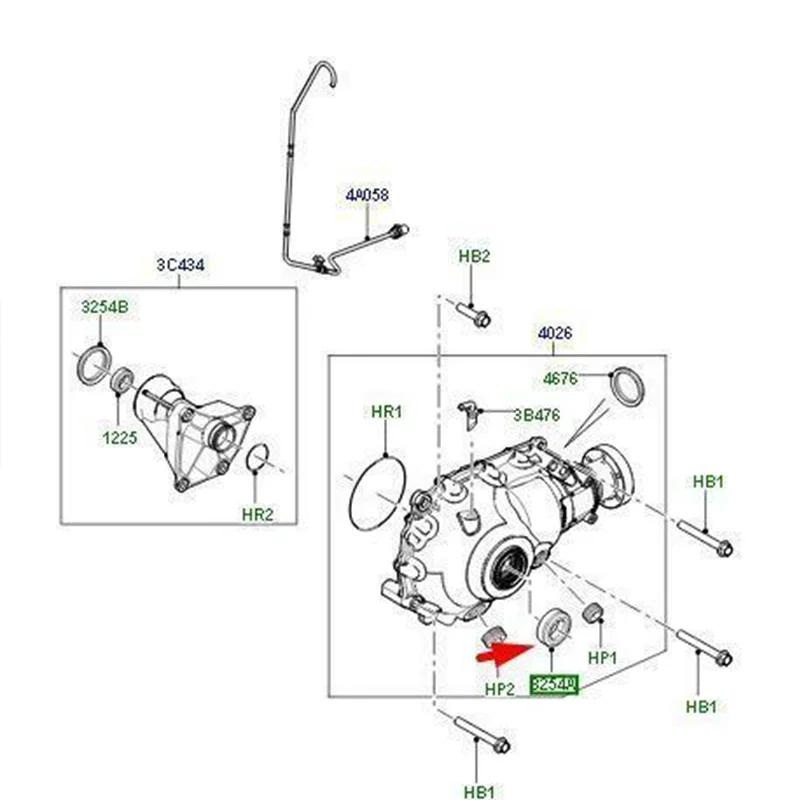 TZB000050 FOR Land Rover Range Rover L322 2002-2012 Front Differential Seal