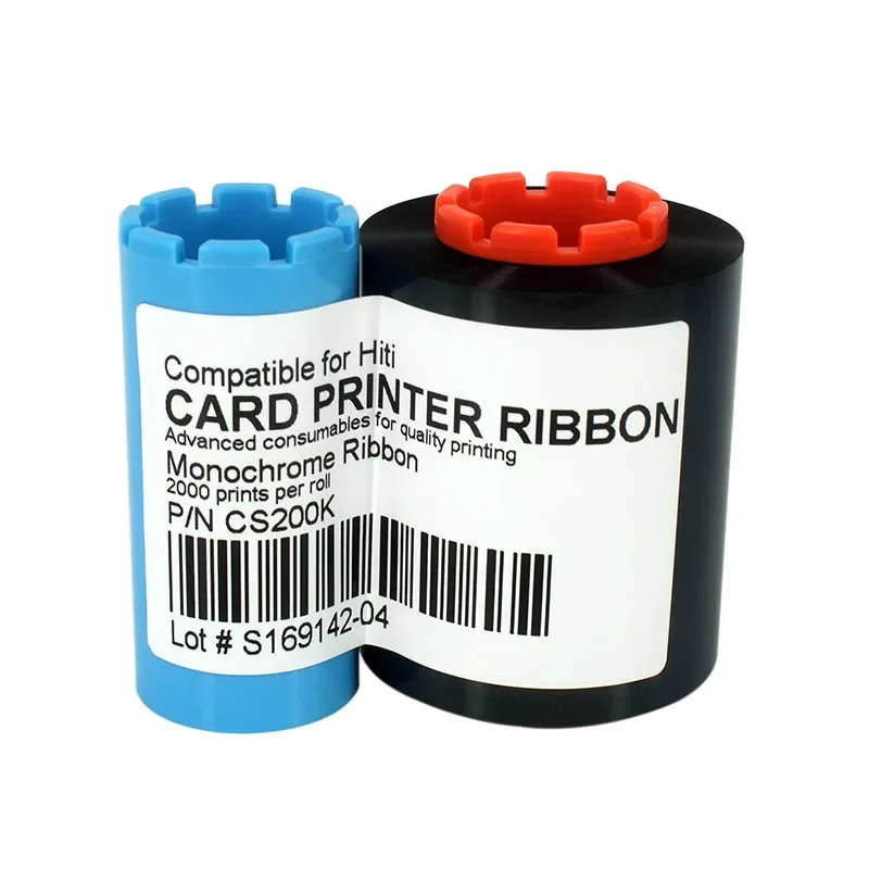 Cs200k black ribbon 2000prints/Roll for Hiti cs200w cs200e cs220e cs290e card printer