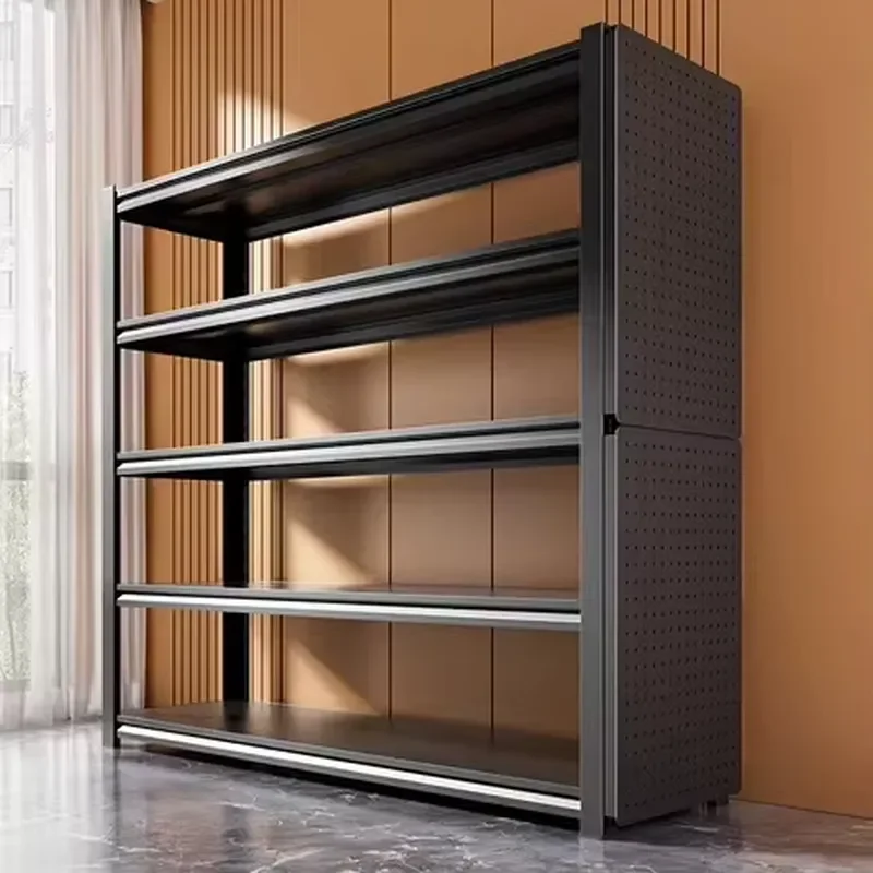 Multi-Layer Balcony Storage Rack Floor-Standing Household Kitchen Cabinet with Basement Shelf for Kitchen & Storage Room