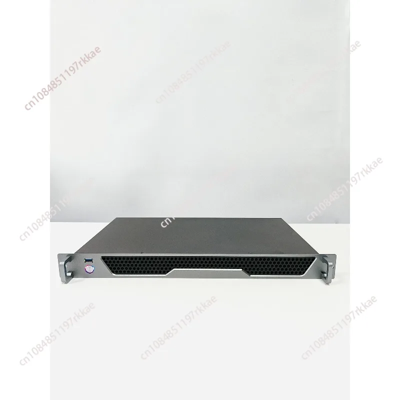 1U chassis, 400MM aluminum alloy panel, 3.0 USB interface, CD switch, firewall, soft routing server, industrial control