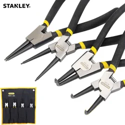 Stanley 4Pcs/Set 7 Inch High Quality Circlip Pliers Set Internal External Tip Pliers for circlip Auto Ring Snap Tooling kits