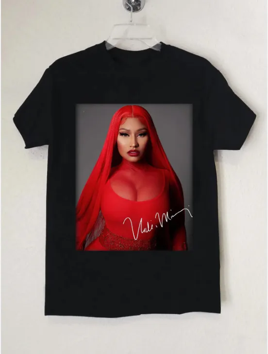 Nicki Minaj For Fan Basic Cotton Black All Size T Shirt