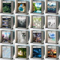Custom Size Wallpaper Dishwasher Sticker Self Adhesive Waterproof Wall Stickers Furniture Cabinet Door Decor Decal Poster Home