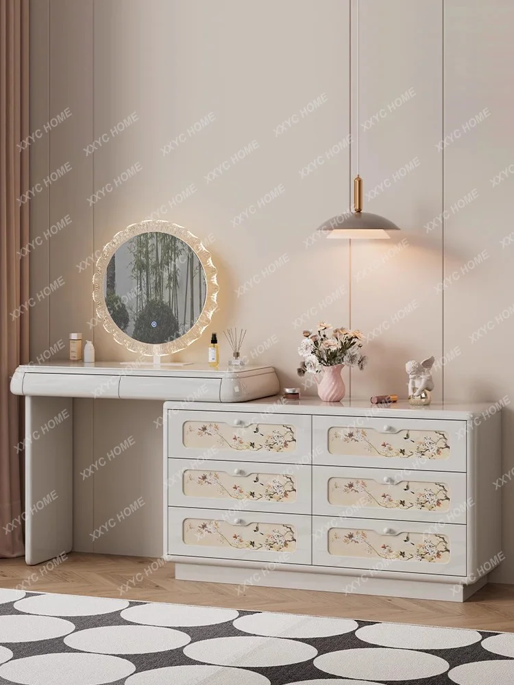 Vintage Vanity Table Premium Beautiful Aesthetic Sturdy Vanity Table Glamorous Classic Meuble De Chambre Furniture