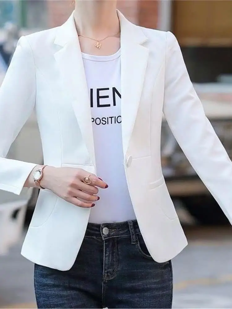 Casual ort sle feminino leve longo sve terno jaet primavera outono design cleanfit faionable emagrecimento topo