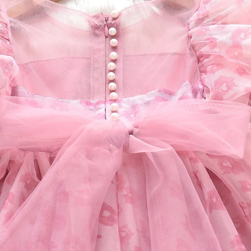 Girls' Dress Summer 2026 New Children's Super Fairy Treasure Fluffy Gauze Summer Girls Princess Dress