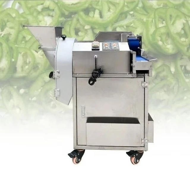Commercial Automatic 220V Motor Multifunctional Fruit and Vegetable Slicing Shredder Green Leaf Sweet Potato