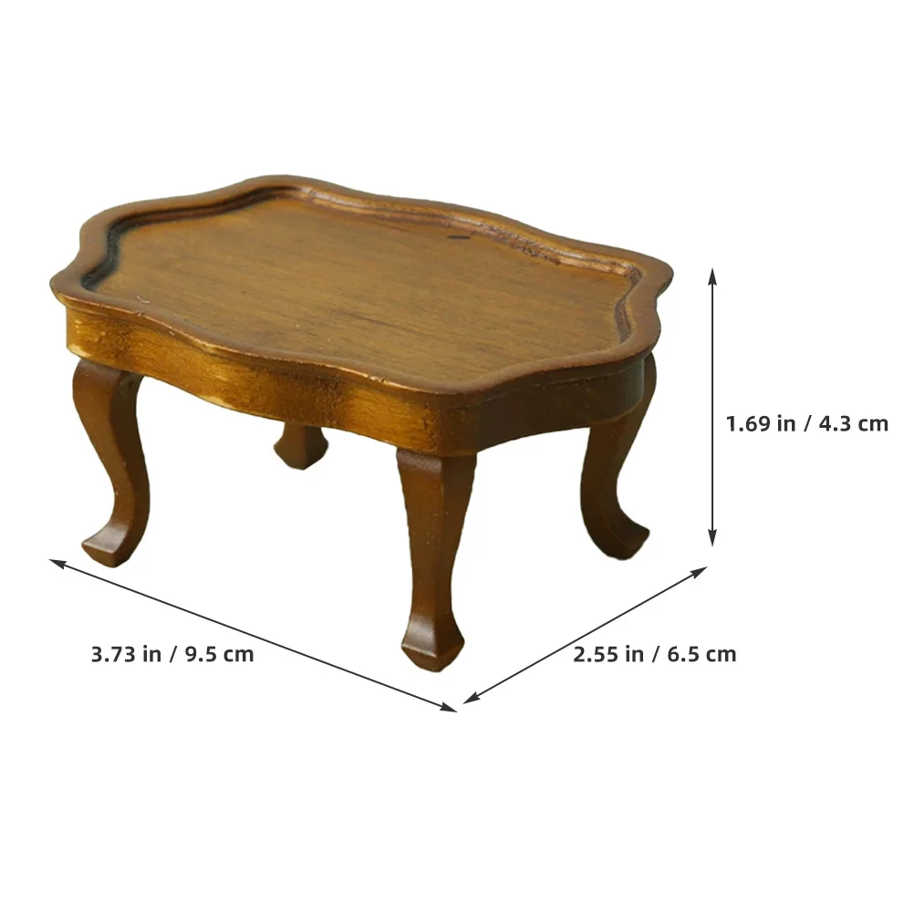 Coffee Table Furniture For Kitchen Miniature Desk Living Room Small Space Decor Miniature Table Decor Accessories Playset