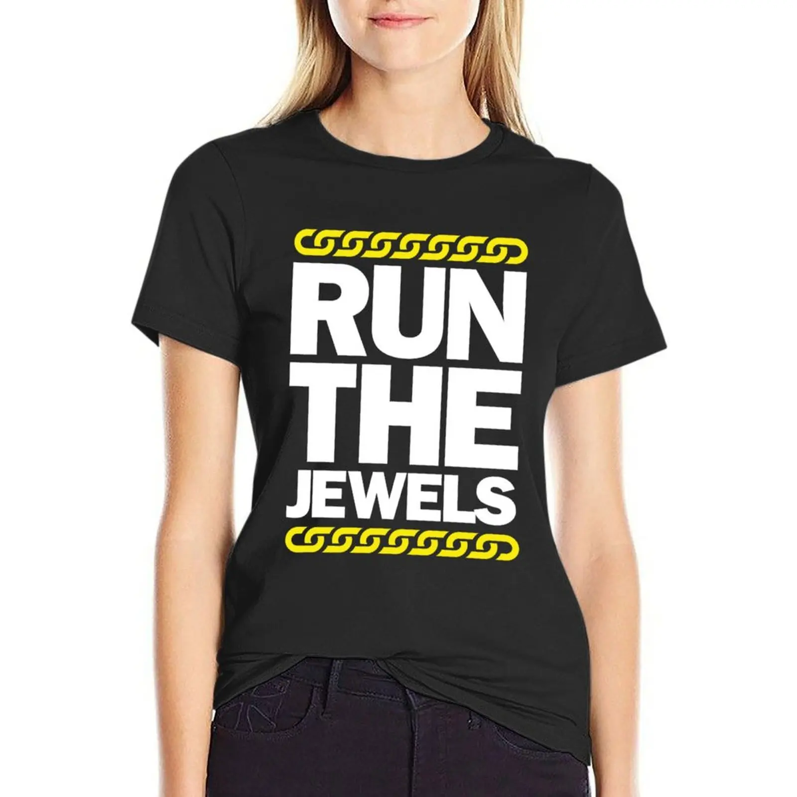 Run The Jewels Chain T-Shirt blanks graphics ariat shirts for Women